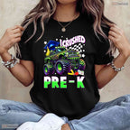 Awesome I Crushed Pre-K Monster Truck Graduation Boys Kids Party T-Shirt