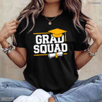 Matching Grad Squad Class of 2026 Graduation T-Shirt For Friends And Family