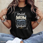 Loving Proud Mom Of A 2026 Graduate Senior Family Graduation Party T-Shirt