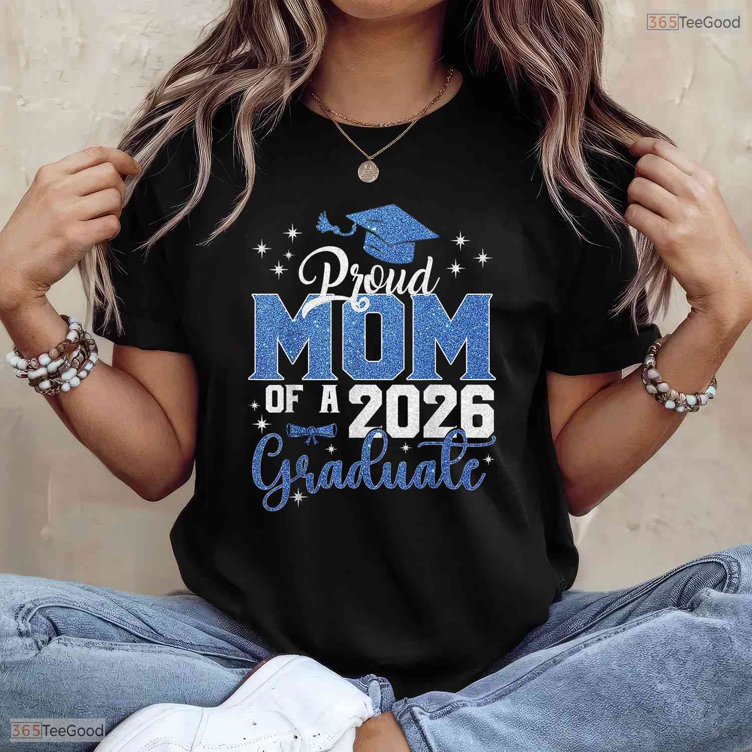 Beautiful Mom Graduation Senior 2026 Proud Mom Of A 2026 Graduate T-Shirt