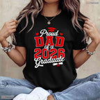 Awesome Proud Dad Of A Class Of 2026 Graduate Senior Graduation Day T-Shirt