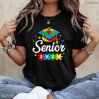Inspiring Senior Autism Graduate 2026 Autism Graduation Senior Day T-Shirt
