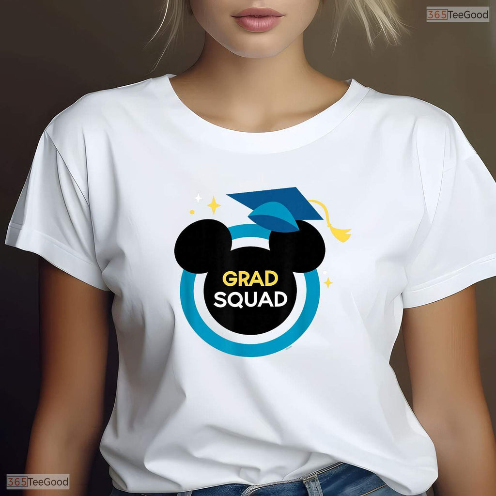Magical Theme Cartoon Mouse Grad Squad Graduation Family Matching T-Shirt