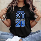 Minimalist Class of 2026 Senior Graduation T-Shirt For High School Students