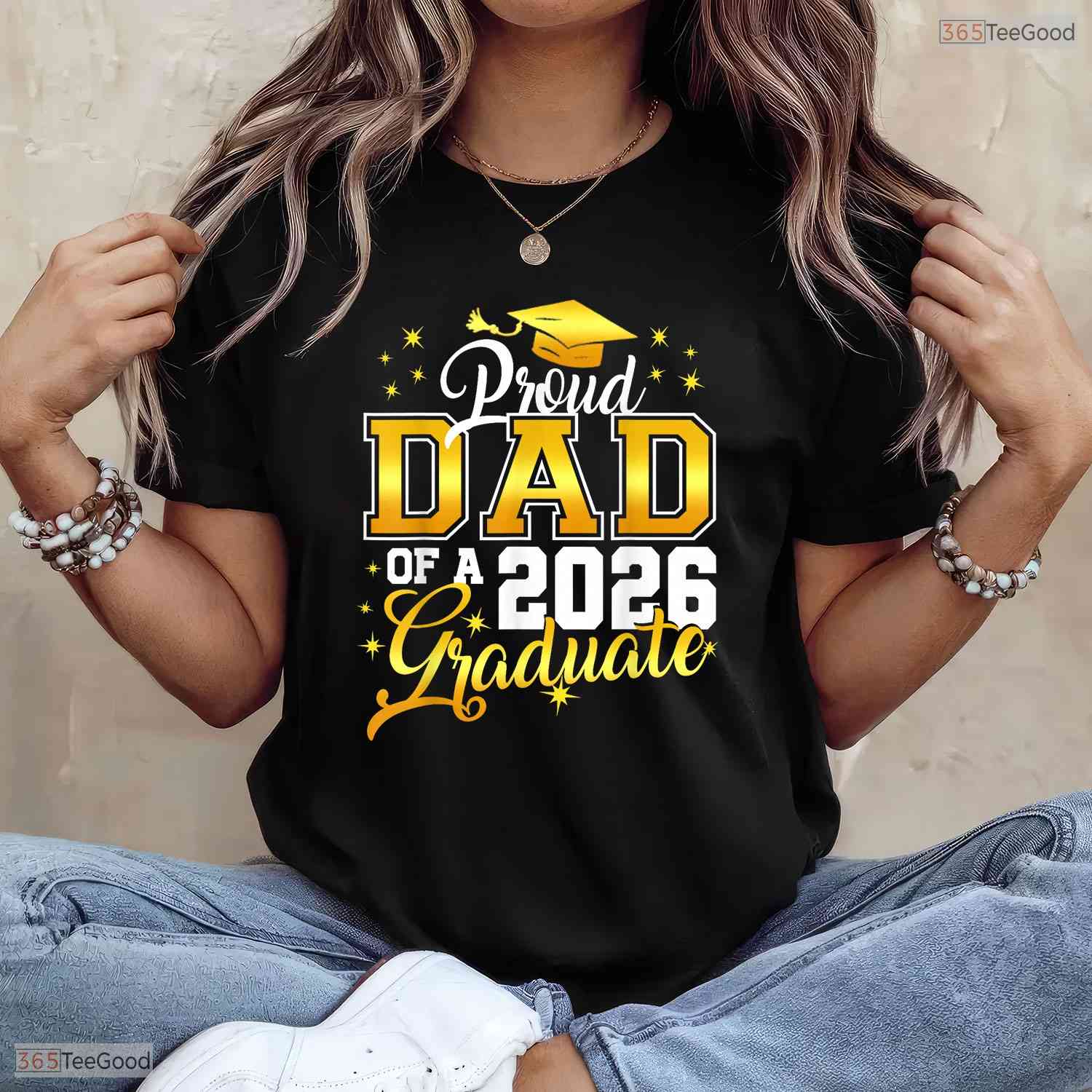 Supportive Dad Graduation Senior 2026 Proud Dad Of A 2026 Graduate T-Shirt