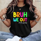 Retro Bruh We Out 5th Graders Fifth Grade Graduation Class Of 2026 T-Shirt
