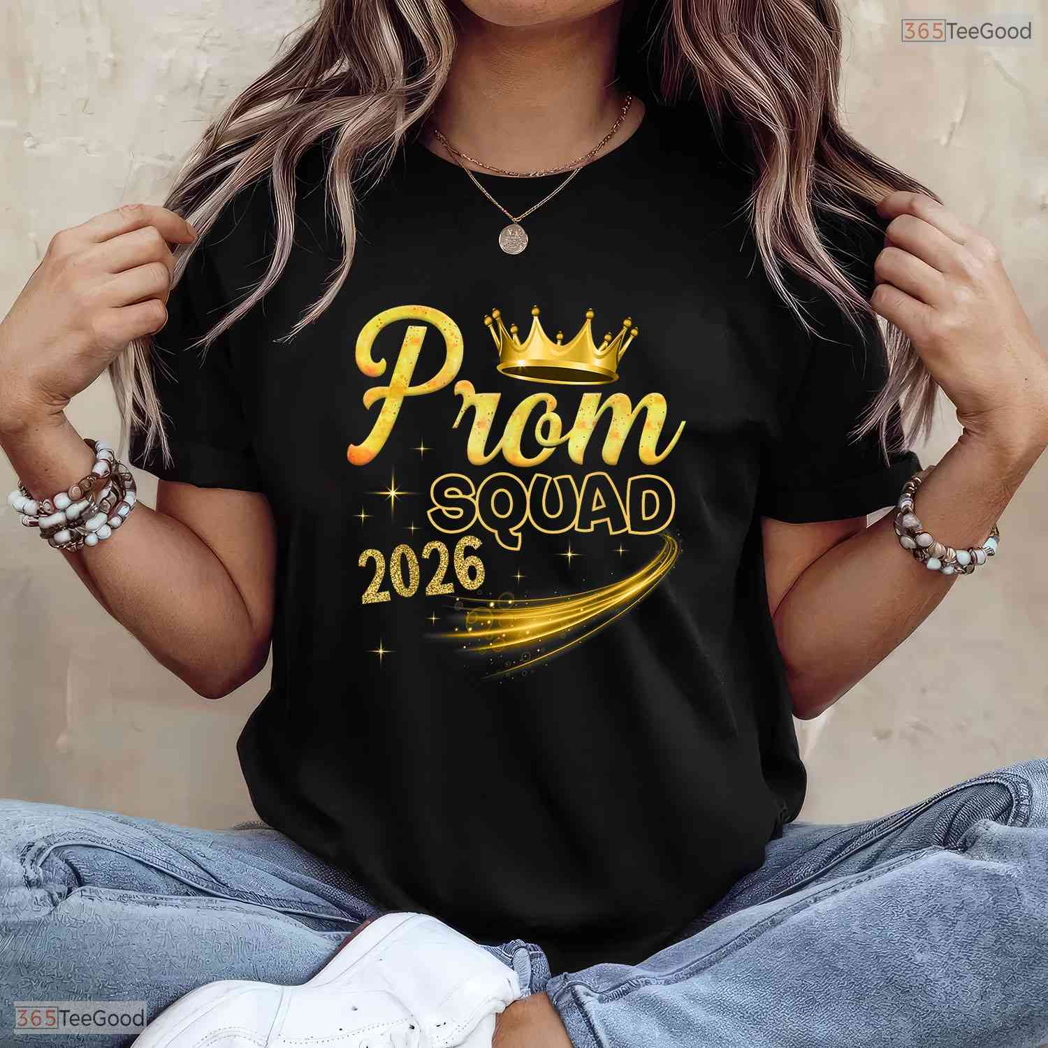 Awesome Prom Squad Graduation Class Of 2026 Senior Dance Party Crew T-Shirt