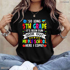 Awesome So Long 5th Grade Graduation Middle School Here I Come Kids T-Shirt