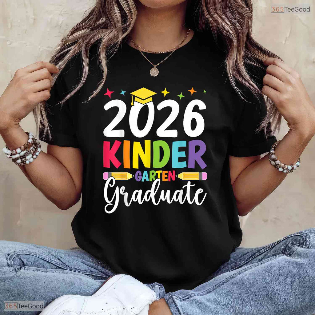Awesome Kindergarten Graduate 2026 Preschool Graduation Kid Boy Girl T-Shirt