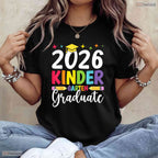 Awesome Kindergarten Graduate 2026 Preschool Graduation Kid Boy Girl T-Shirt