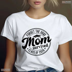 Fun Forget The Grad Mom Survived Class Of 2026 Family Matching Party T-Shirt