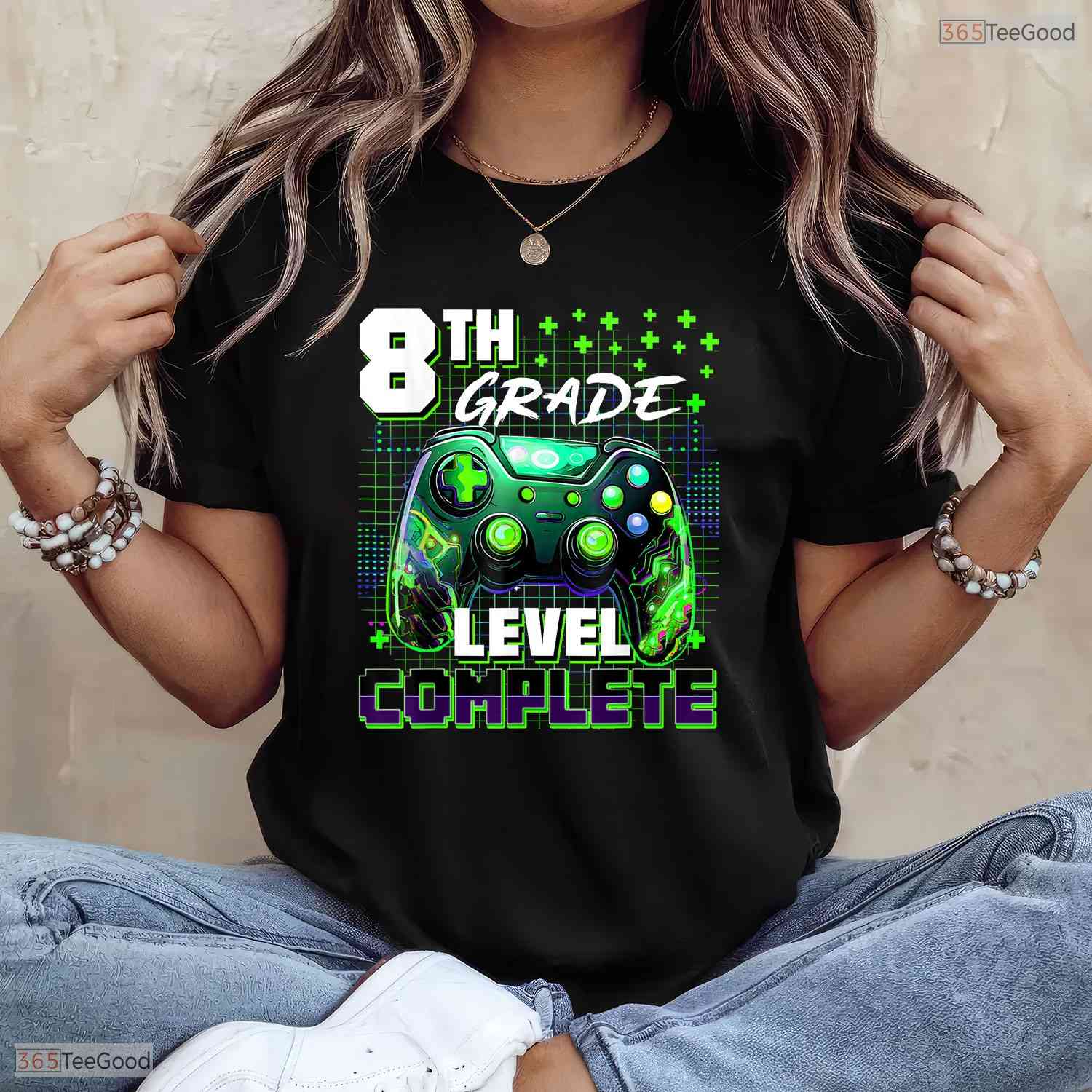 Video Gamer Controller Eighth 8th Grade Level Complete Graduation Boys T-Shirt