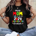 Awesome Proud Mom Of 2026 Kindergarten Graduate Graduation Ceremony T-Shirt