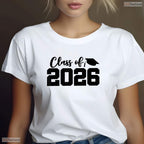 Varsity Style Class Of 2026 High School Senior Graduation Cap T-Shirt
