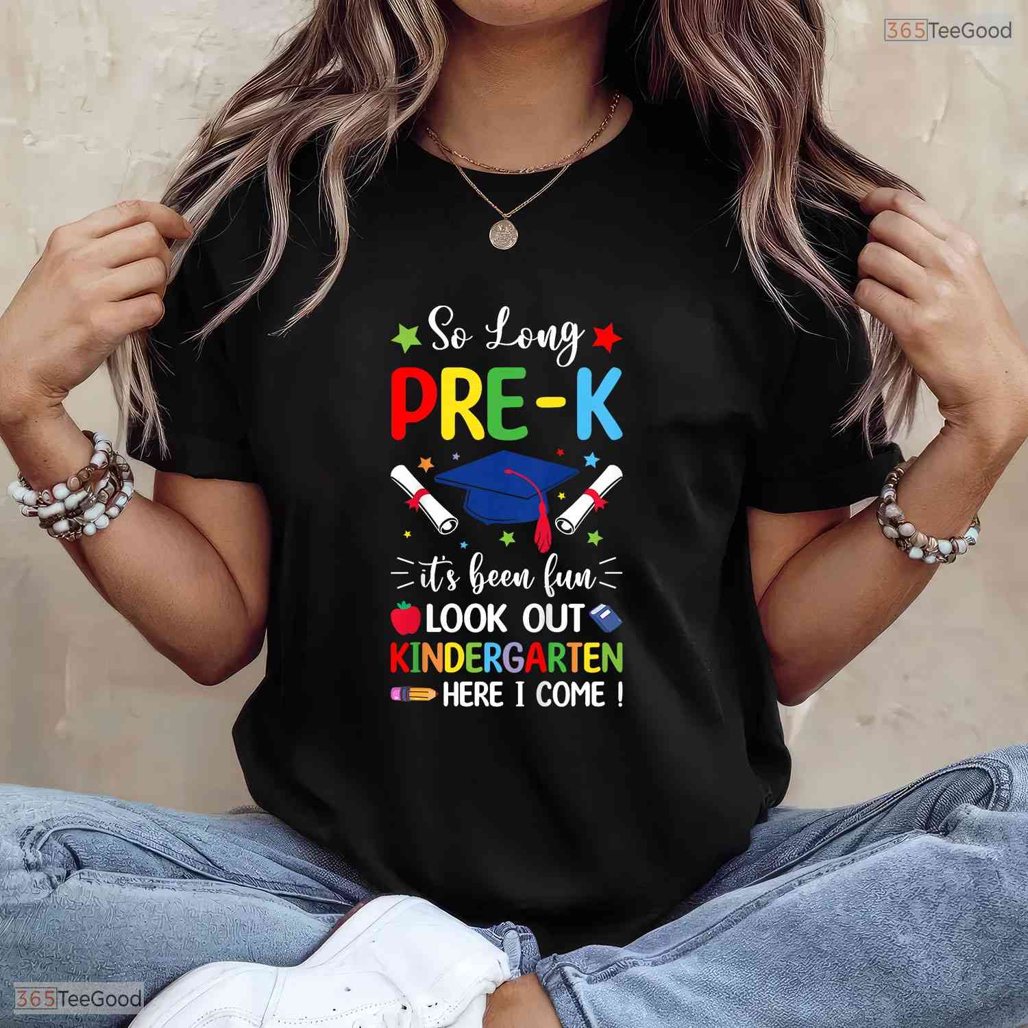 Awesome So Long Pre-K Graduation 2026 Kindergarten Here I Come T-Shirt