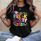 Adorable Little Miss Pre-K Grad 2026 Preschool Graduation Girls T-Shirt