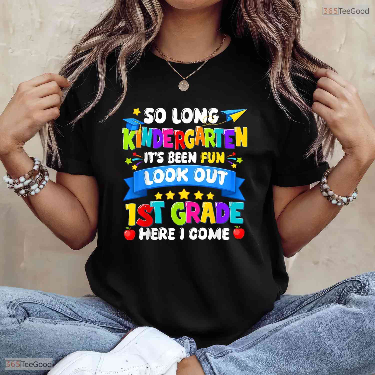 Fun So Long Kindergarten 1st Grade Here I Come Graduation Last Day T-Shirt
