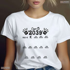 Keepsake Class Of 2039 Grow With Me Handprint Pre-K To 12th Grade T-Shirt