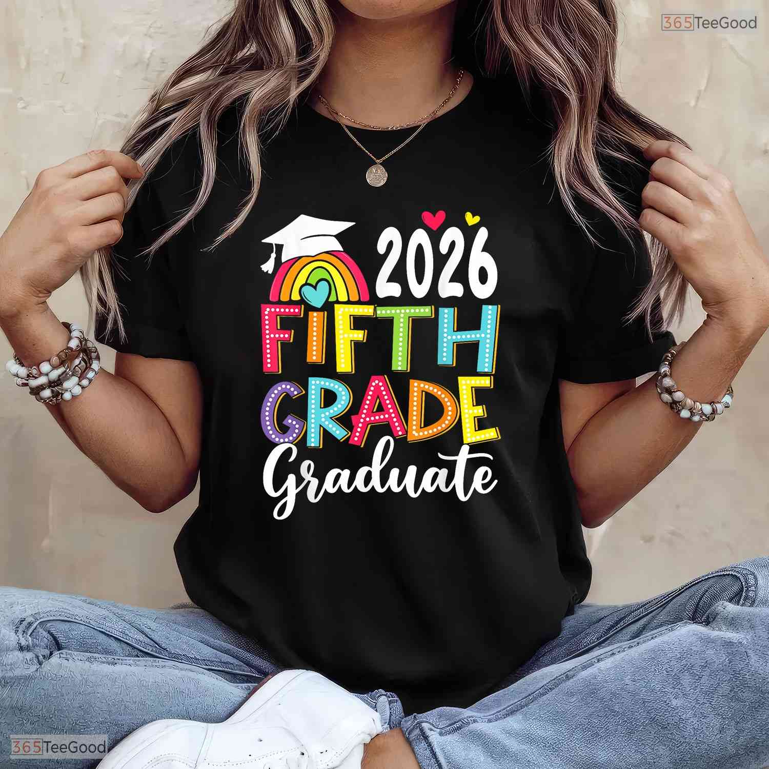 Awesome Fifth 5th Grade Grad 2026 Elementary School Graduate Kids T-Shirt