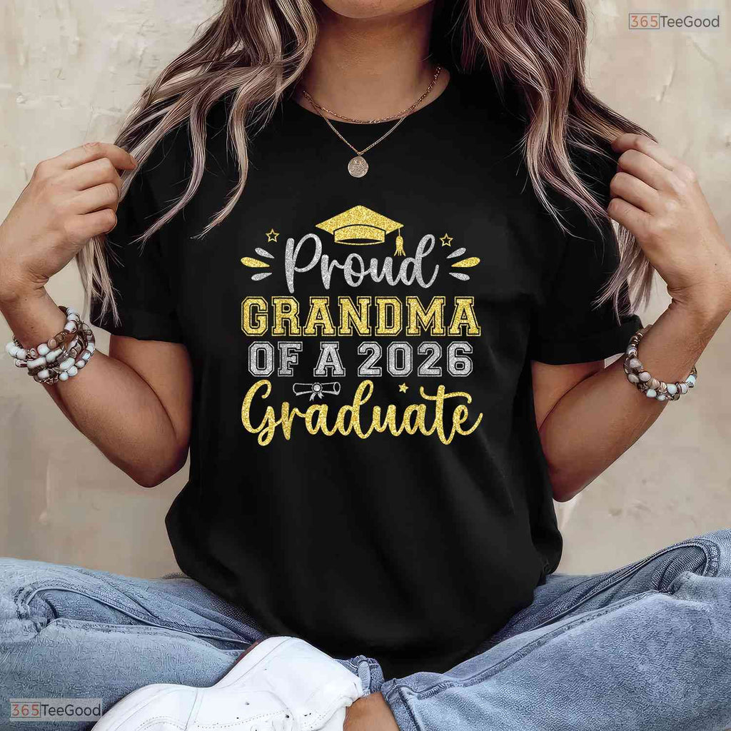Joyful Proud Grandma Of A 2026 Graduate Senior Graduation Women's T-Shirt