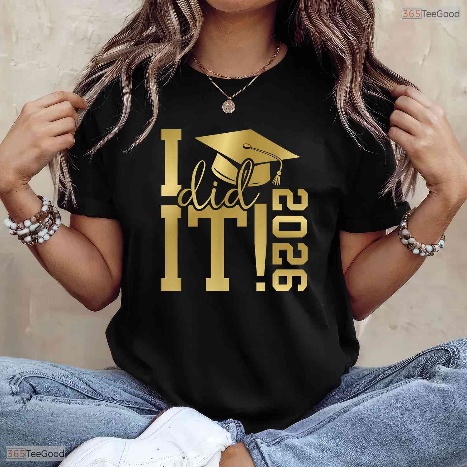 Yes I Did It 2026 Graduate For Class of 2026 Graduation Commemorative T-Shirt