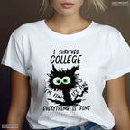 Hilarious College Grad 2026 I Survived College University Graduation T-Shirt
