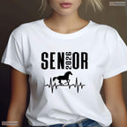 Senior 2026 Equestrian Heartbeat Design Class Of 26 Horse Lover Grad T-Shirt