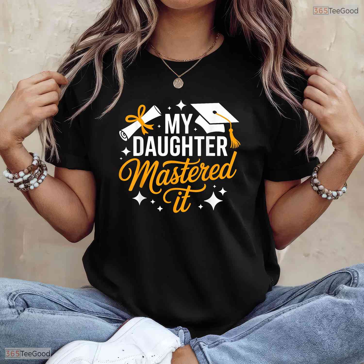 Proud Parent Masters Degree Graduation My Daughter Mastered It 2026 T-Shirt
