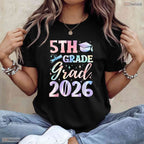 Official 5th Grade Graduation Class 2026 Elementary School Graduate Kids T-Shirt