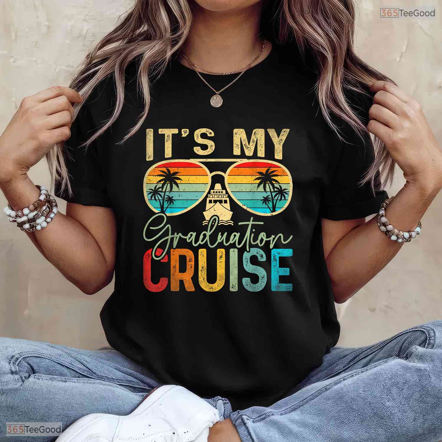 Tropical It Is My Graduation Cruise Trip Cruise 2026 Senior Vacation Sea T-Shirt