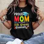Blessed Proud Mom Of 2026 5th Grade Graduate Mothers Day Graduation Party T-Shirt