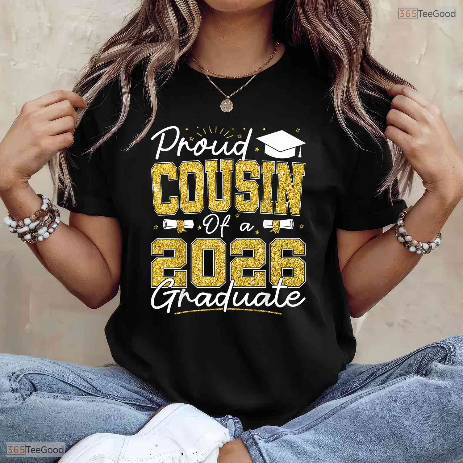Thrilled Proud Cousin Of A 2026 Graduate Senior 2026 Grad Family Party T-Shirt