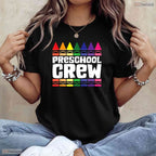 Awesome Preschool Crew Pre-K Tribe Back To School Teacher Student Matching T-Shirt