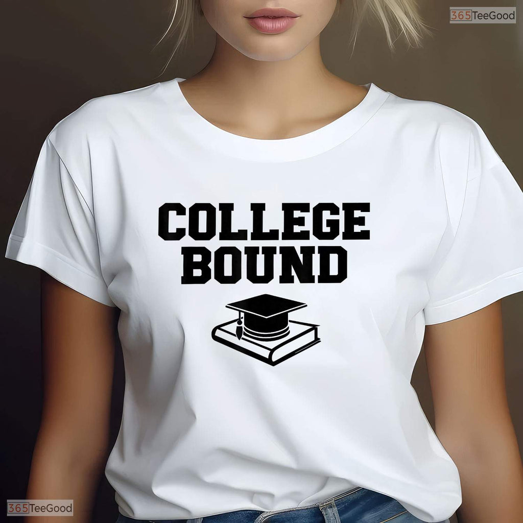 Inspiring College Bound Graduate Keepsake High School Graduation Ceremony T-Shirt