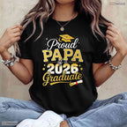 Supportive Proud Papa Of A Class Of 2026 Graduate Senior Graduation Event T-Shirt