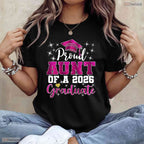 Awesome Super Proud Aunt Of 2026 Graduate Senior Graduation Family Party T-Shirt
