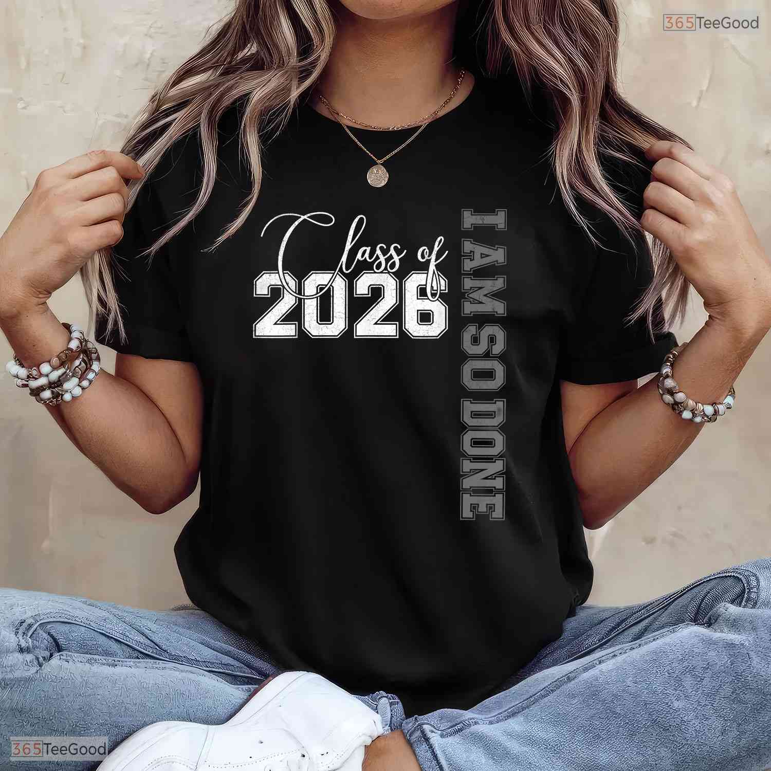Funny Class of 2026 I Am So Done Senior 26 Graduation Men & Women T-Shirt