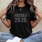 Minimalist Class Of 2026 Senior Graduation Graphic Design Celebration T-Shirt