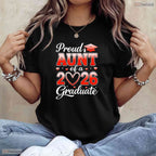 Joyful Senior 2026 Graduation Proud Aunt Of A 2026 Graduate Family Event T-Shirt