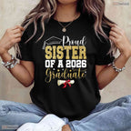 Supportive Proud Sister Of 2026 Senior Graduate Family Graduation 2026 T-Shirt