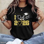Awesome Graduation I Did It 2026 Graduate Senior 2026 Grad Family Celebration T-Shirt