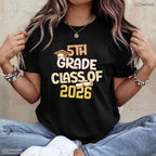 Amazing 5th Grade Graduation Class 2026 School Graduate Elementary Party Youth T-Shirt