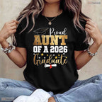 Best Proud Aunt Of A 2026 Graduate Family Matching Graduation Party T-Shirt