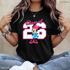 Cute Mouse Bow Ears Class Of 2026 Graduate High School Senior Graduation T-Shirt