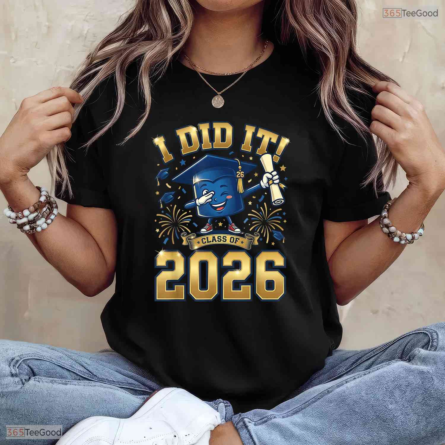 Motivational I Did It Graduation 2026 Senior Class of 2026 Graduate T-Shirt