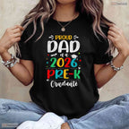 Proud Dad Of A 2026 Pre K Graduate Cute Matching Family Preschool Ceremony T-Shirt