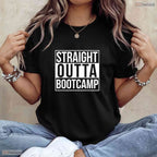 Straight Outta Bootcamp Graduation 2026 Proud Military Training Family Shirt