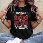 Proud Sister Of A 2026 Graduate High School Senior Matching Family T-Shirt