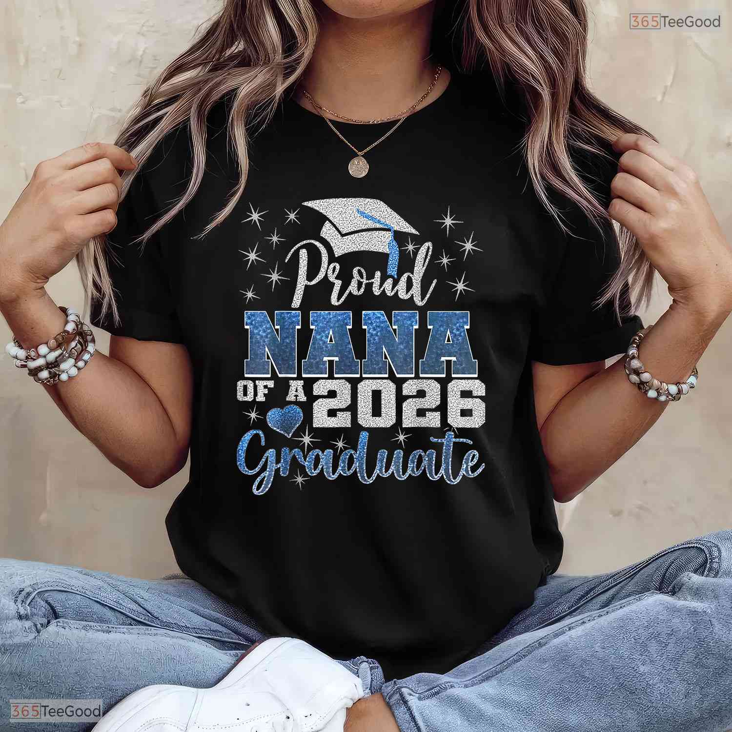 Proud Nana Of A Class Of 2026 Graduate Senior Matching Family Ceremony Shirt