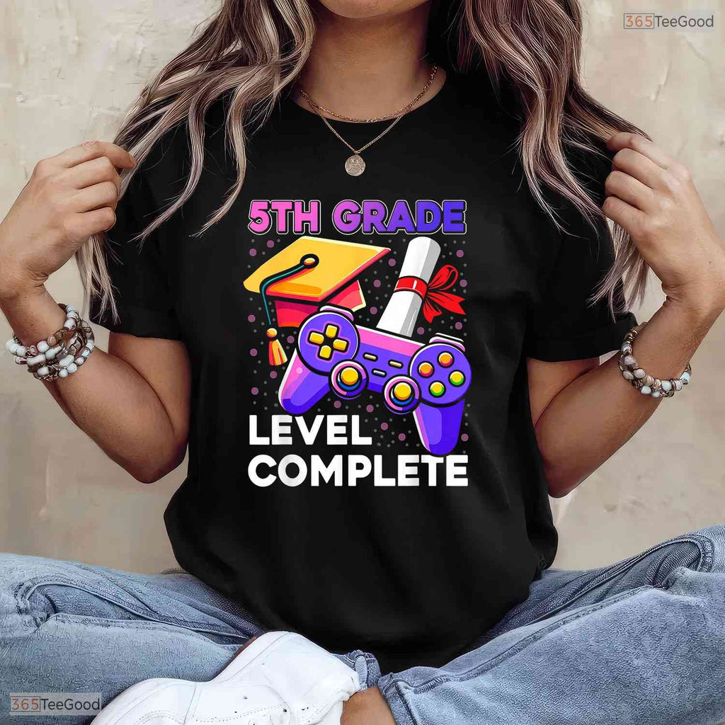 5th Grade Level Complete Graduation Gifts End Of Elementary School T-Shirt